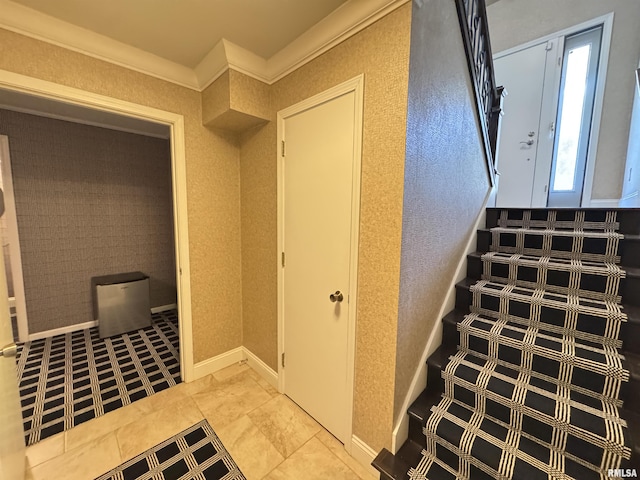 6 Ottawa Trl, Galesburg, IL 61401 - stairs featuring ornamental molding