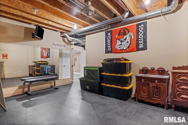 4408 Foxhall Ln, Springfield, IL 62711 - view of unfinished basement