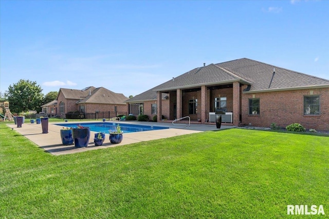 4408 Foxhall Ln, Springfield, IL 62711 - view of swimming pool featuring a patio area