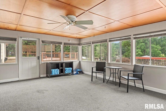 14 Beachview Ln, Springfield, IL 62712 - sunroom / solarium with plenty of natural light and a ceiling fan