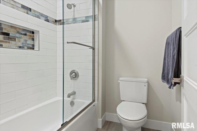 2004 Grants Pond, Chatham, IL 62629 - bathroom featuring  shower combination and wood finished floors