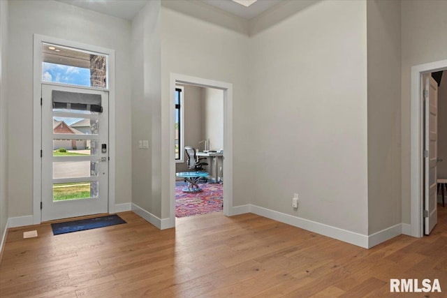 2004 Grants Pond, Chatham, IL 62629 - foyer entrance with light wood-style floors and baseboards