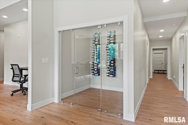 2004 Grants Pond, Chatham, IL 62629 - wine cellar featuring wood finished floors and recessed lighting