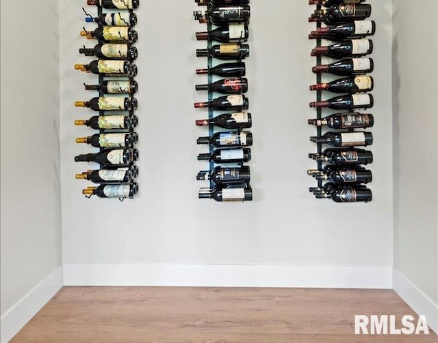 2004 Grants Pond, Chatham, IL 62629 - wine area with wood finished floors