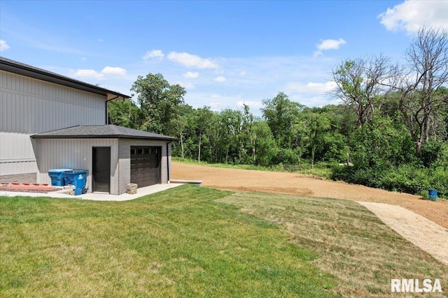 2004 Grants Pond, Chatham, IL 62629 - view of grassy yard with a garage