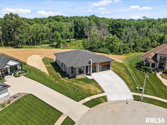 2004 Grants Pond, Chatham, IL 62629 - bird's eye view of a heavily wooded area