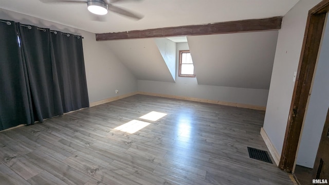 927 Sycamore St, Quincy, IL 62301 - additional living space featuring ceiling fan and wood finished floors
