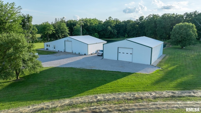 23490 E Maple Rd, Bluford, IL 62814 - view of pole building with a lawn
