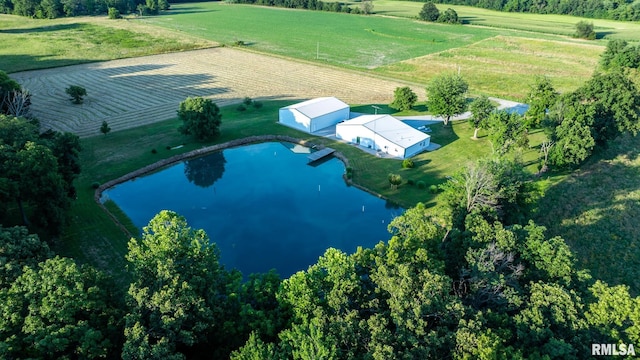 23490 E Maple Rd, Bluford, IL 62814 - view of rural area featuring a large body of water