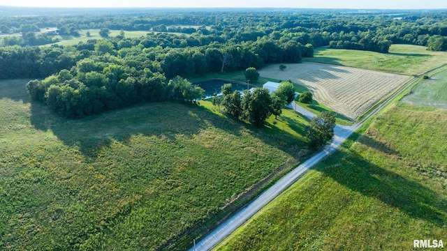 23490 E Maple Rd, Bluford, IL 62814 - aerial view of sparsely populated area featuring farmland