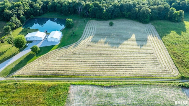 23490 E Maple Rd, Bluford, IL 62814 - view of rural area with a nearby body of water
