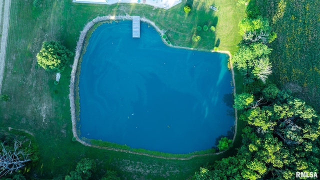 23490 E Maple Rd, Bluford, IL 62814 - bird's eye view of a large body of water