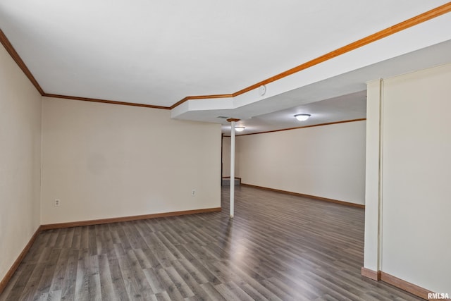 1717 Melview Rd, Quincy, IL 62305 - unfurnished room featuring ornamental molding and wood finished floors