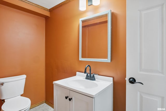 1717 Melview Rd, Quincy, IL 62305 - half bath with vanity and toilet
