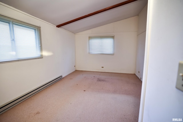 29498 420th St, Griggsville, IL 62340 - spare room with a baseboard heating unit and carpet floors