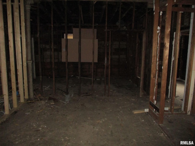 view of basement