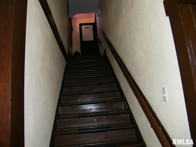 view of stairway