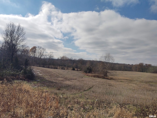 exterior space featuring a rural view