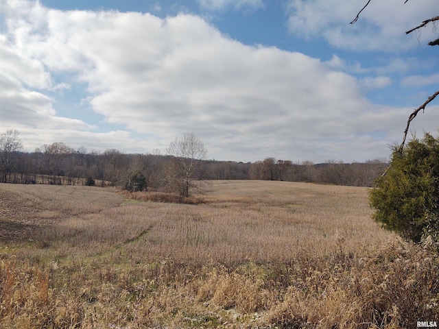 exterior space featuring a rural view