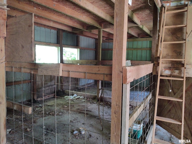 view of horse barn