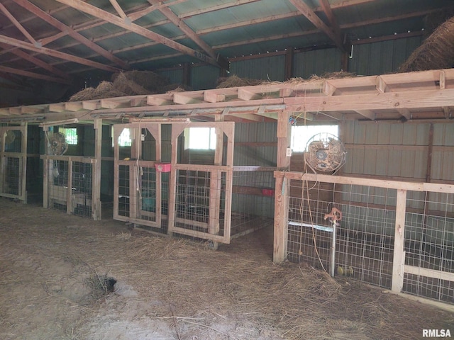 view of horse barn