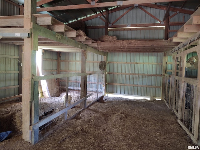 view of horse barn