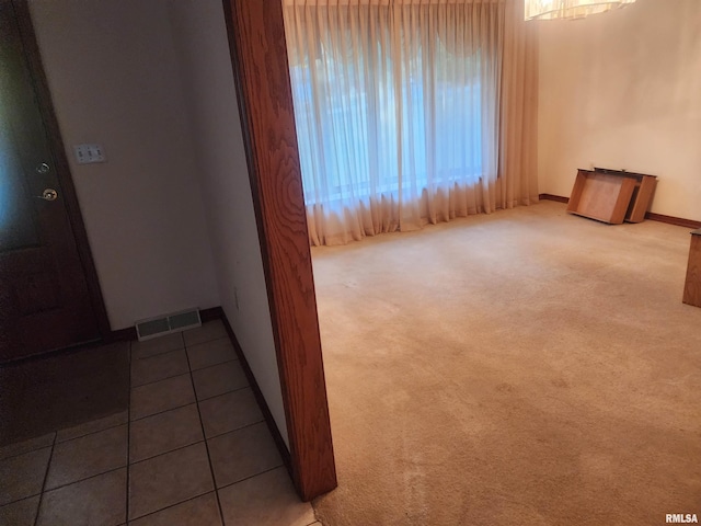 unfurnished room featuring carpet flooring and a wealth of natural light