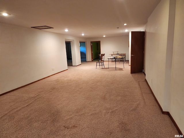 view of carpeted empty room