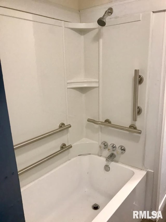 bathroom with shower / bathing tub combination