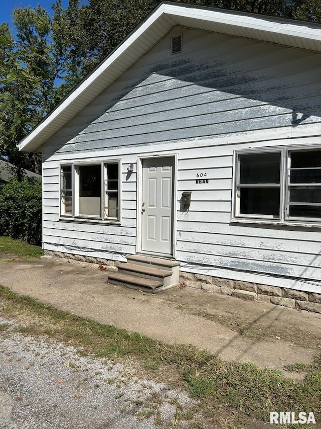 view of front of home