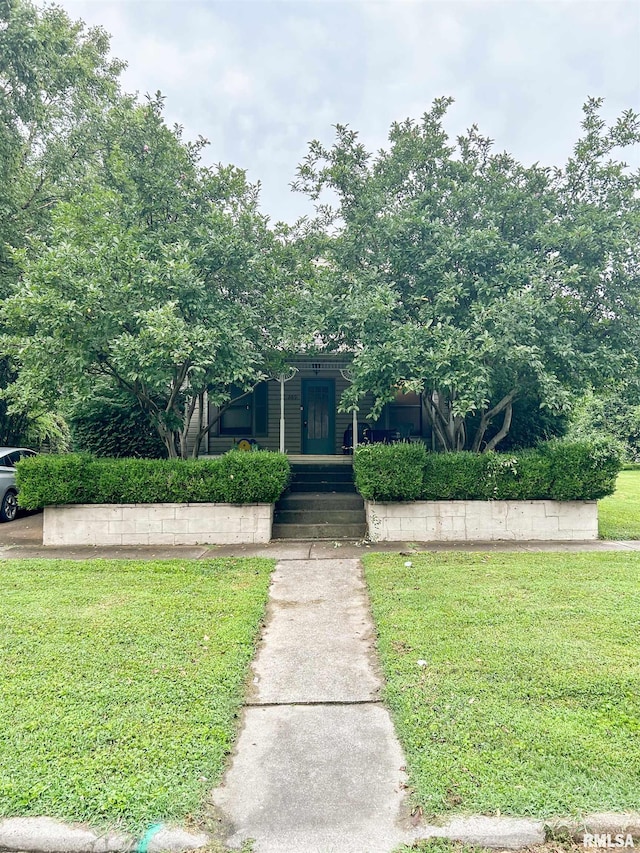 view of front of property with a porch