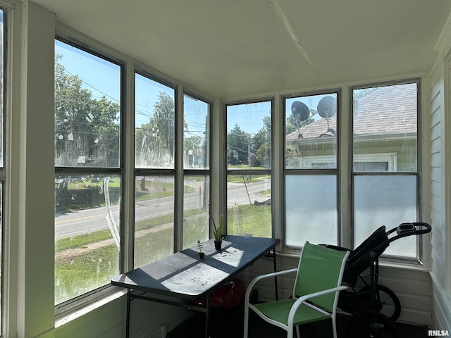 view of sunroom