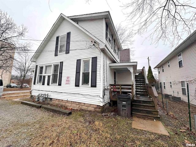 view of back of property
