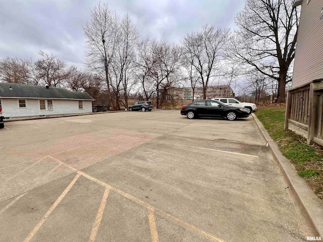 view of vehicle parking