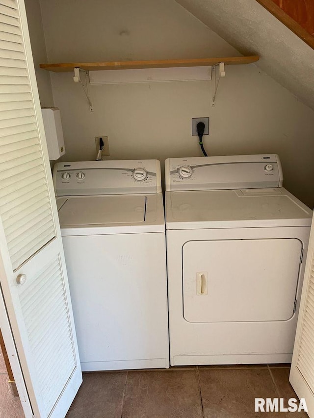 laundry area featuring independent washer and dryer