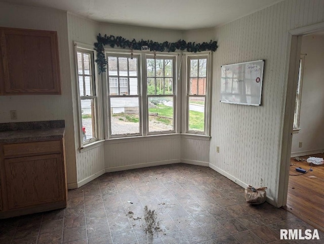 view of tiled dining space