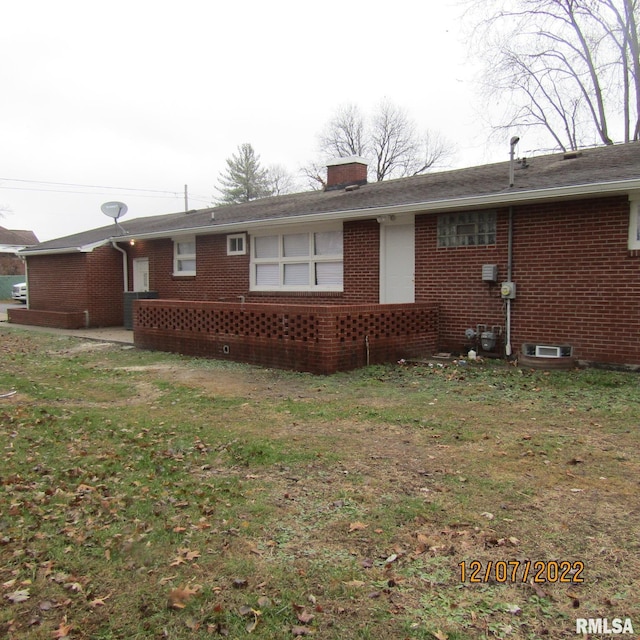 view of back of property