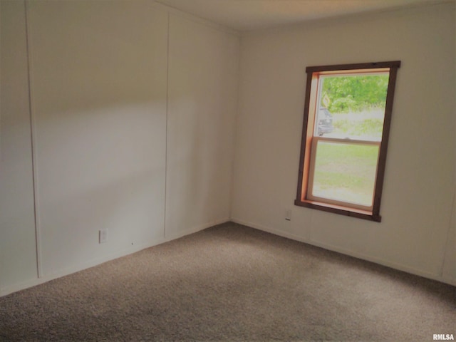 empty room featuring carpet flooring