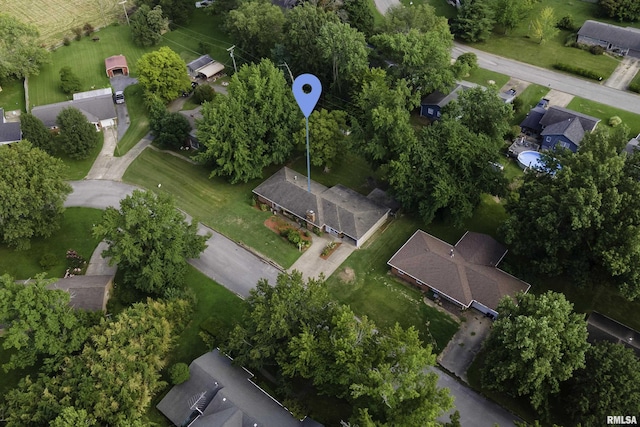 birds eye view of property