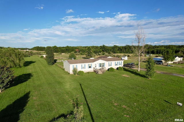 drone / aerial view featuring a rural view