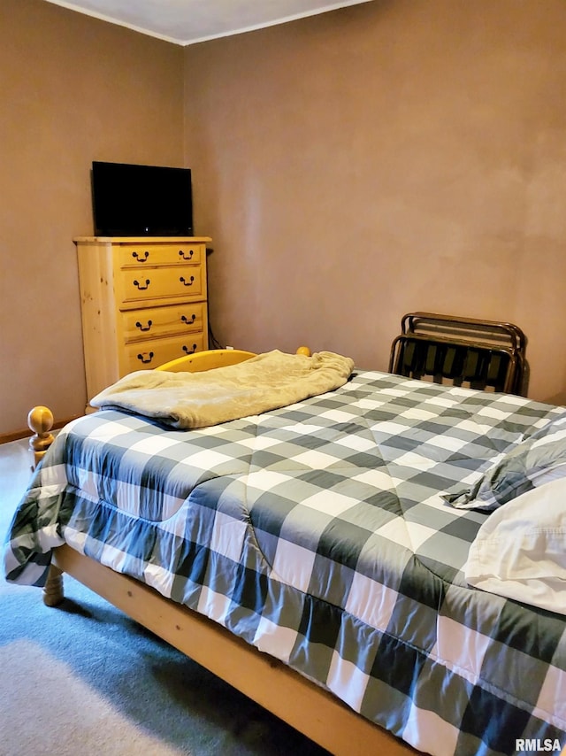 bedroom with carpet floors