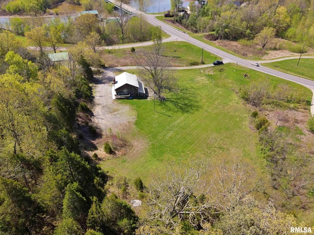 drone / aerial view featuring a rural view