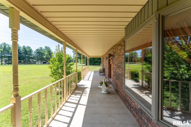 view of patio / terrace featuring a porch