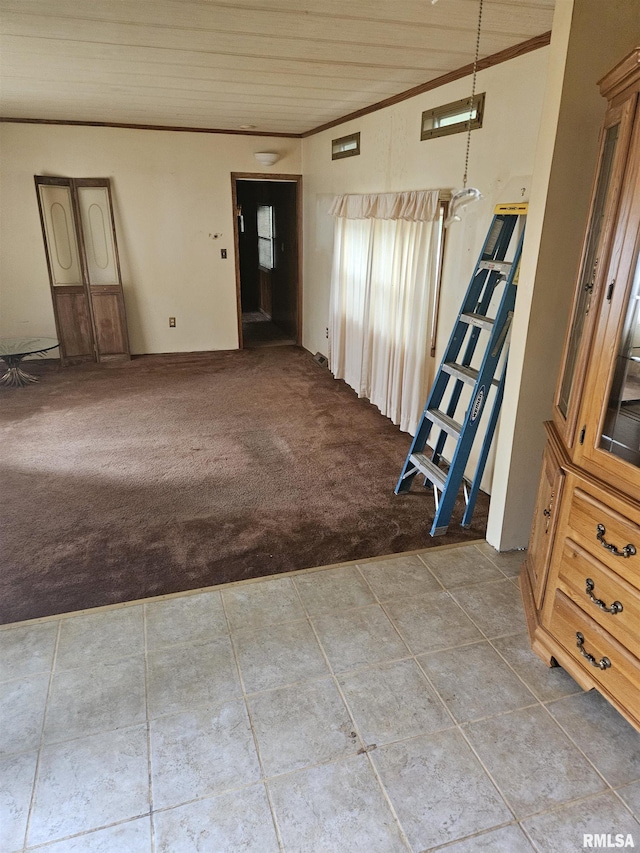 spare room featuring carpet floors