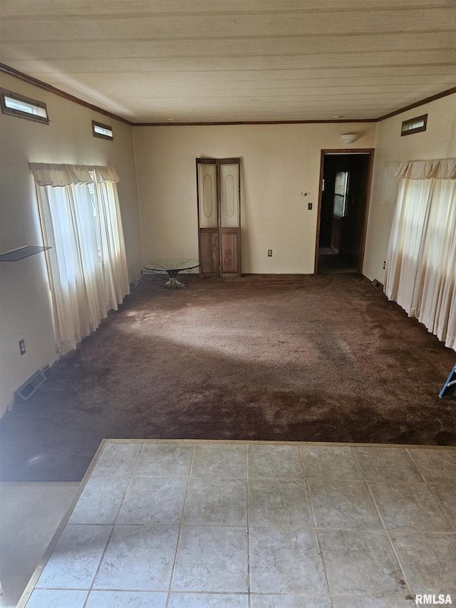 view of carpeted empty room