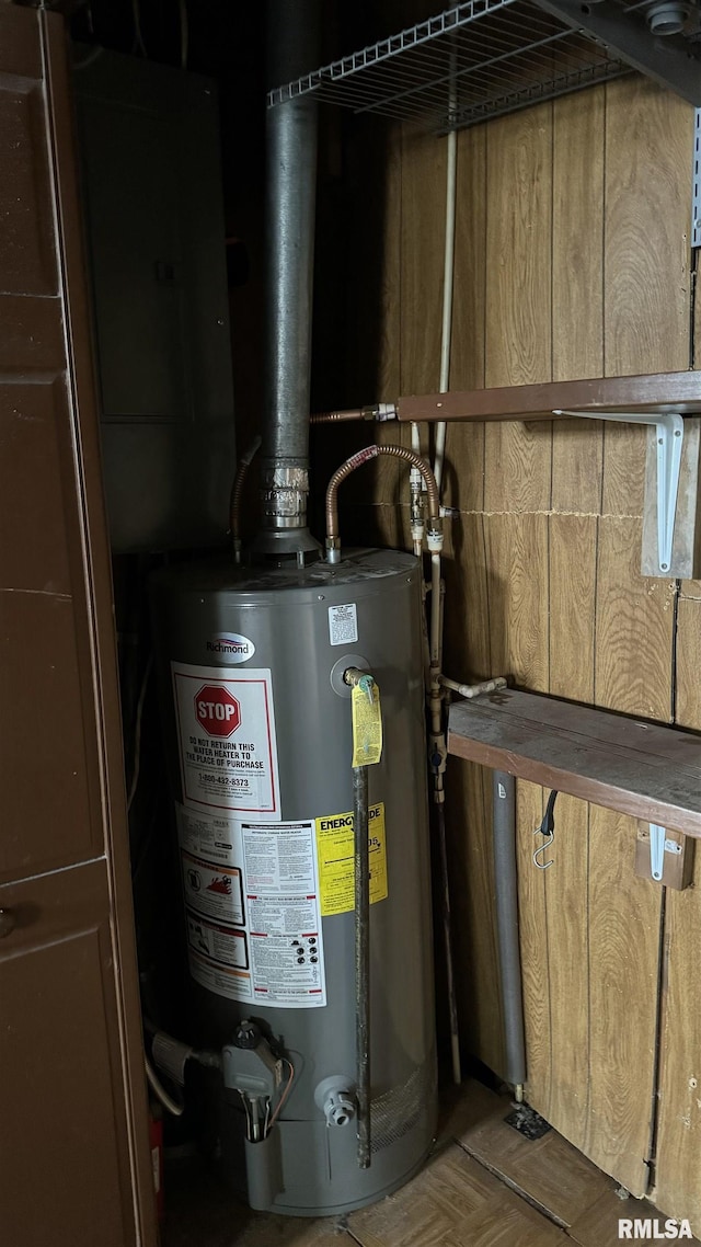 utilities featuring water heater