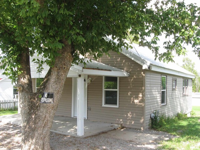 exterior space with a patio area