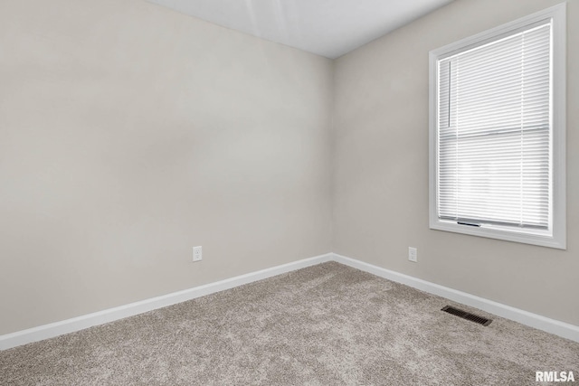 view of carpeted empty room