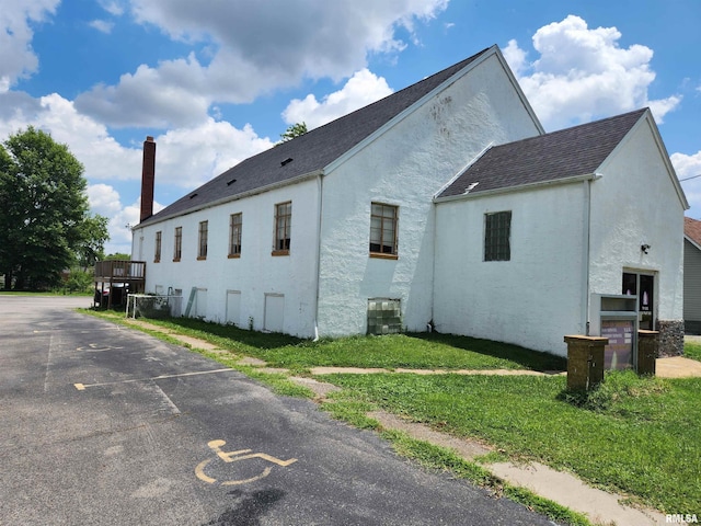 view of property exterior featuring stucco siding