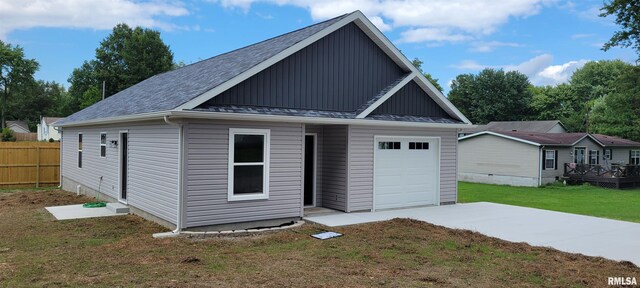 exterior space with a front lawn